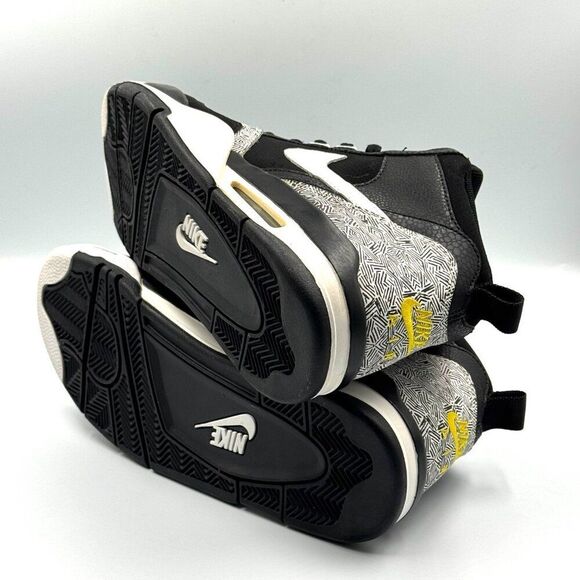 Nike Air Flight 13 Mid Black White Tour Yellow - Picture 7 of 10